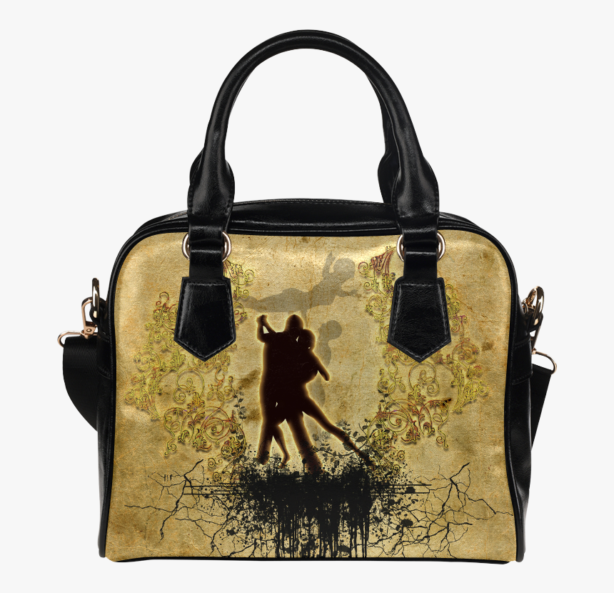 Dancing Couple On Vintage Background Shoulder Handbag, HD Png Download, Free Download