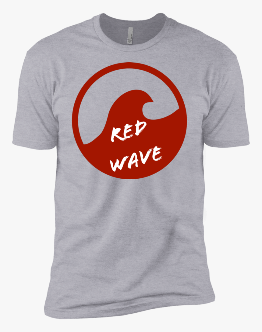 Red Wave Trump Short Sleeve Men"s T-shirt, HD Png Download, Free Download