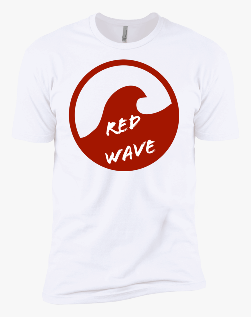 Red Wave Trump Short Sleeve Men"s T-shirt, HD Png Download, Free Download