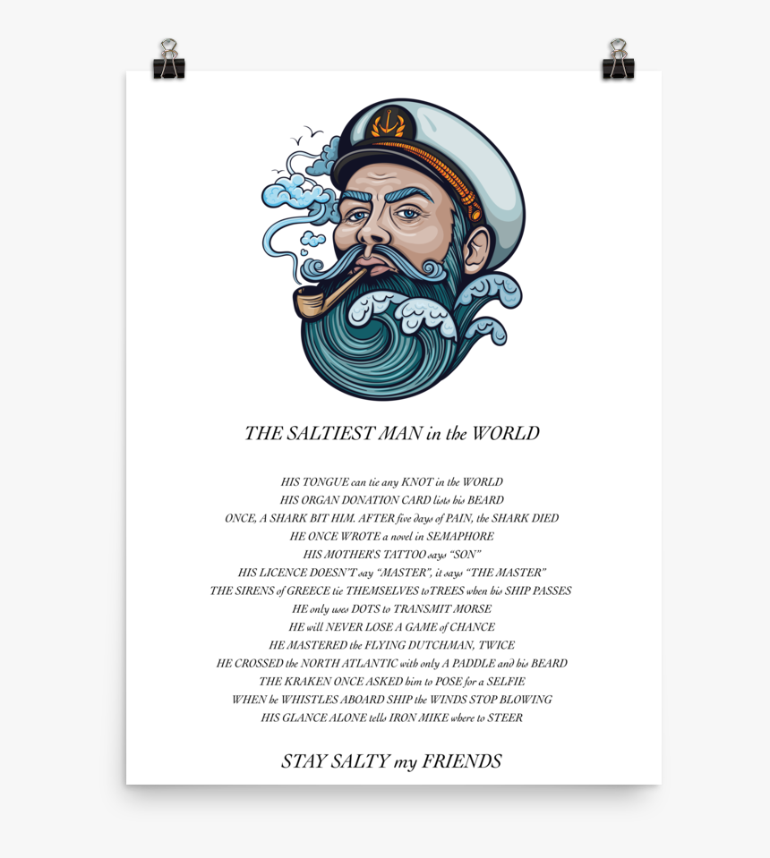 The Saltiest Man In The World Poster, HD Png Download, Free Download