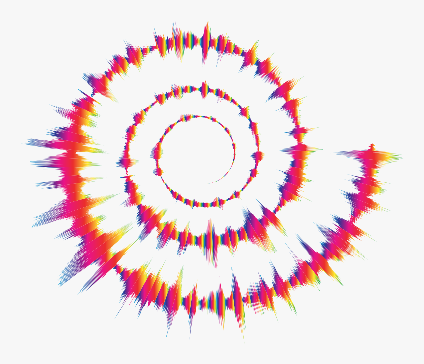 Spectrum Sound Wave Spiral Silhouette, HD Png Download, Free Download