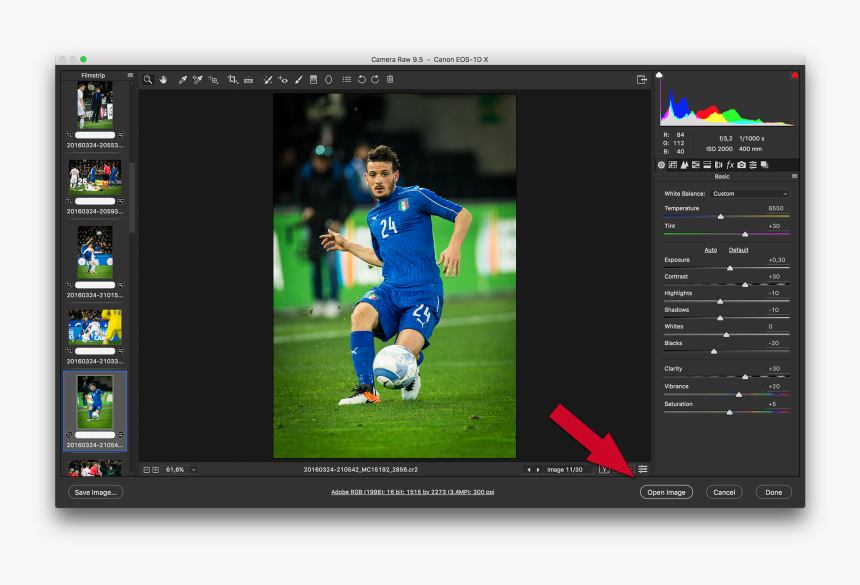 Open Image Button In The Adobe Camera Raw Application, HD Png Download, Free Download