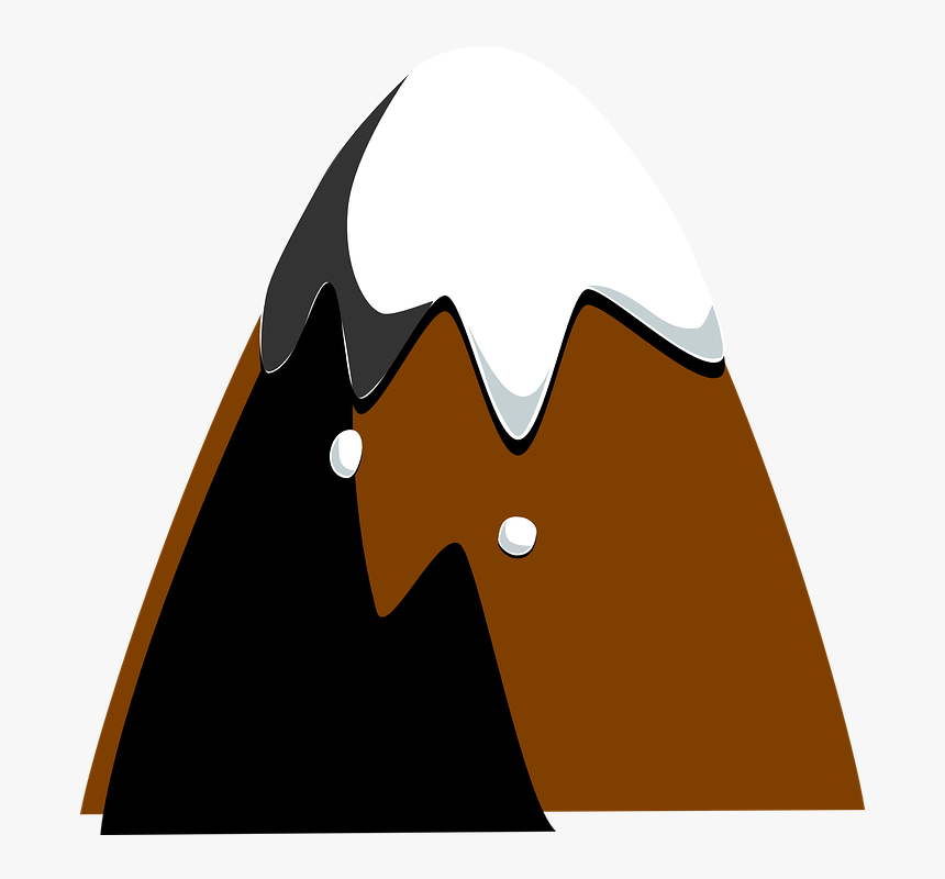 Mountain, Top, Hill, Snow, Brown, Shadow, HD Png Download, Free Download