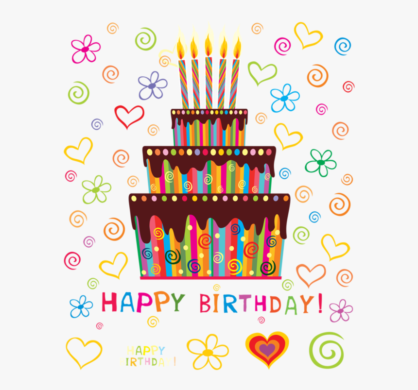 Happy 1st Birthday Cake Png, Transparent Png, Free Download