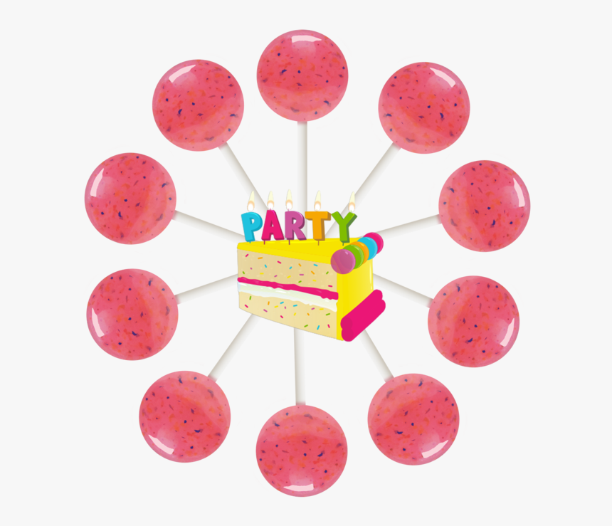 Birthday Cake Lollipop Bag, HD Png Download, Free Download