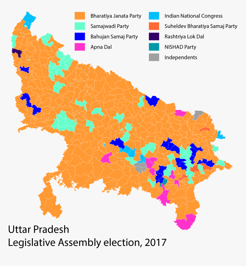 2017 Uttar Pradesh Election Result, HD Png Download, Free Download