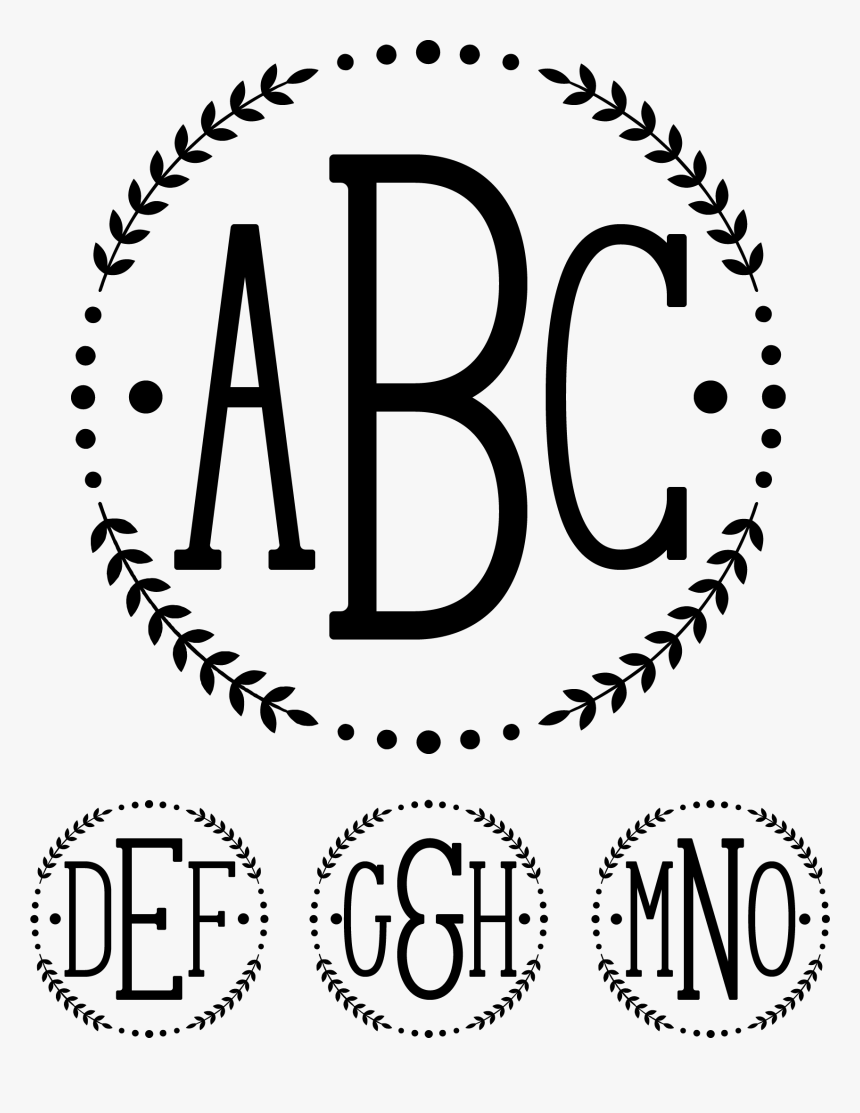 Monogram Frame Png, Transparent Png, Free Download