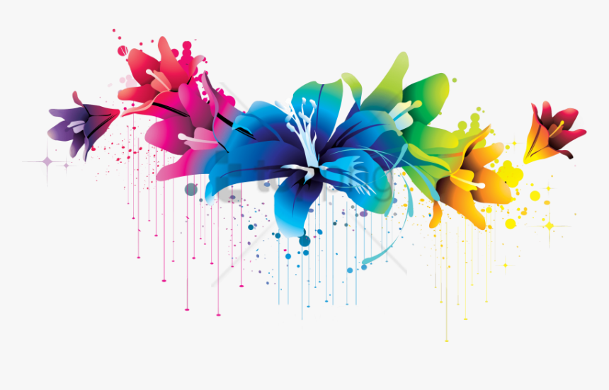 Free Png Colorful Floral Design Png Png Image With, Transparent Png, Free Download