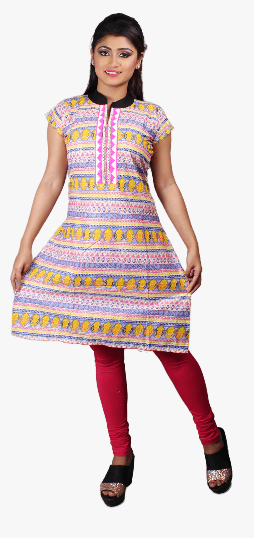 Casual Wear Cotton Kurti, HD Png Download, Free Download