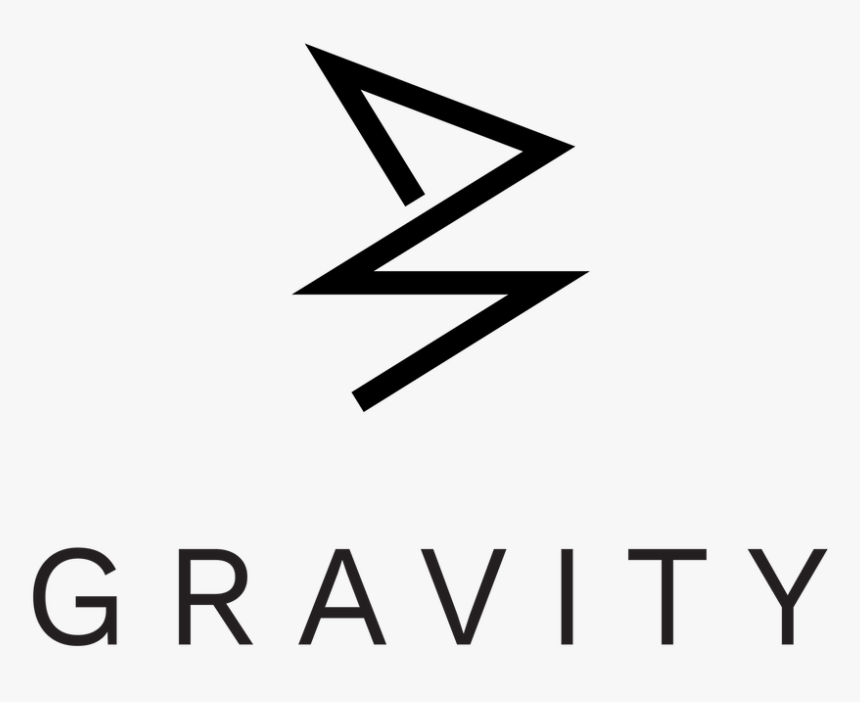 11 20 Gravity Logo Black Vertical, HD Png Download - kindpng