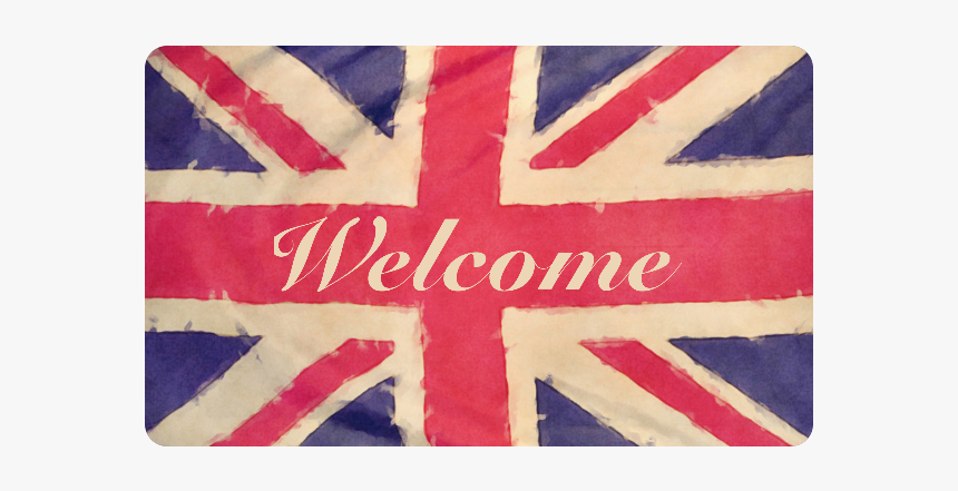 British Union Jack Flag Grunge Style Welcome Doormat Hd Png