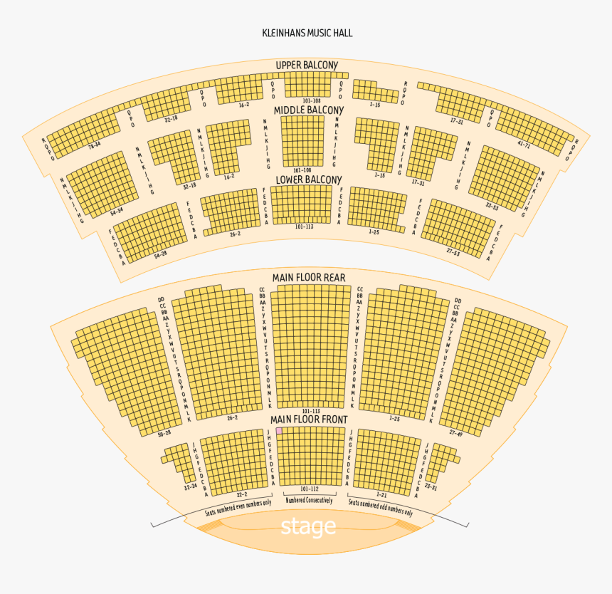 Kmh Seating Chart, HD Png Download, Free Download