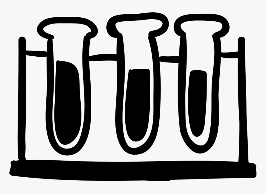 Test Tubes Hand Drawn Tools, HD Png Download, Free Download