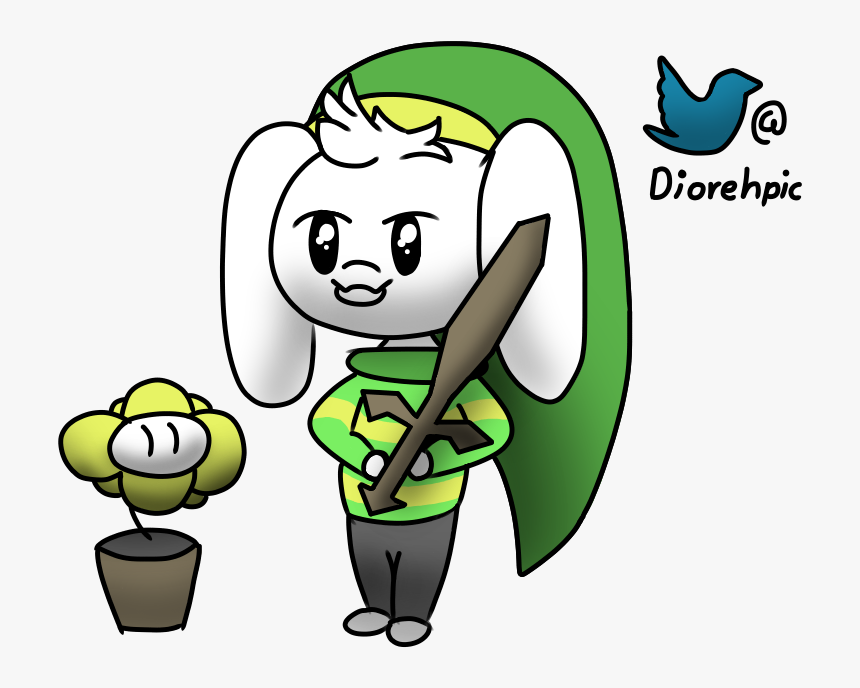 I Made A Chibi Version Of Asriel Dreemurr With Link"s, HD Png Download, Free Download