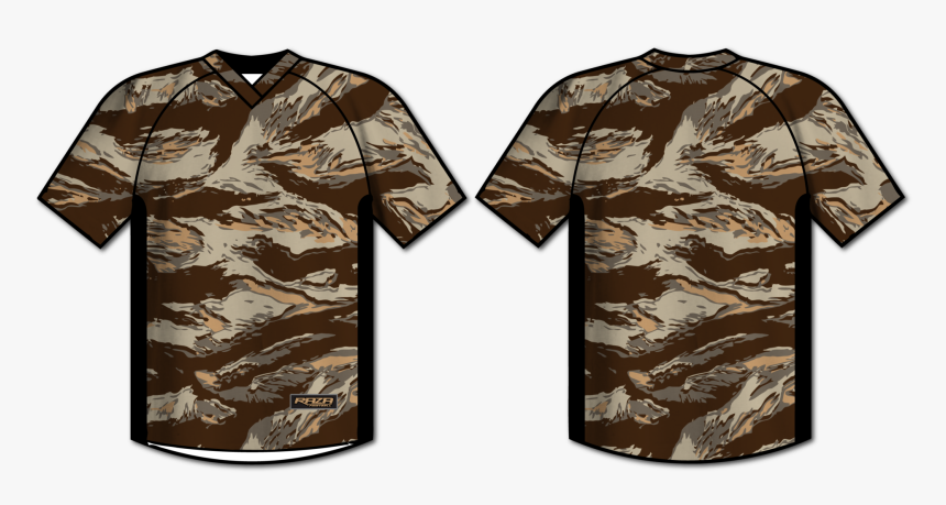 Desert Tiger Stripe Short Sleeve Budget Baller, HD Png Download, Free Download