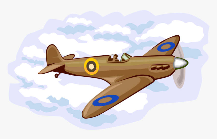 Vector Illustration Of Supermarine Spitfire British, HD Png Download, Free Download