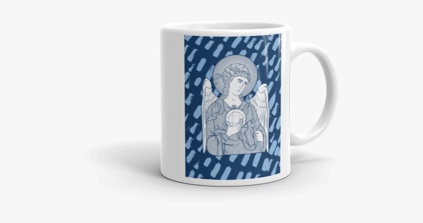 Saint Archangel Michael Blue Texture Version Mug, HD Png Download, Free Download