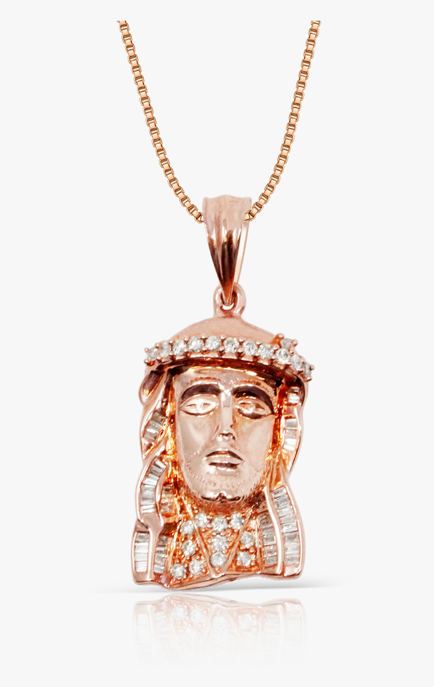 10k Rose Gold Jesus Pendant, HD Png Download, Free Download