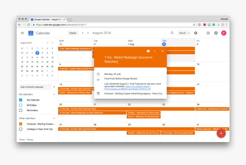 Google Calendar With Forecast Schedule, HD Png Download, Free Download