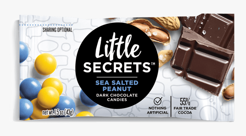 Little Secrets Sea Salted Peanut Dark Chocolate, HD Png Download, Free Download