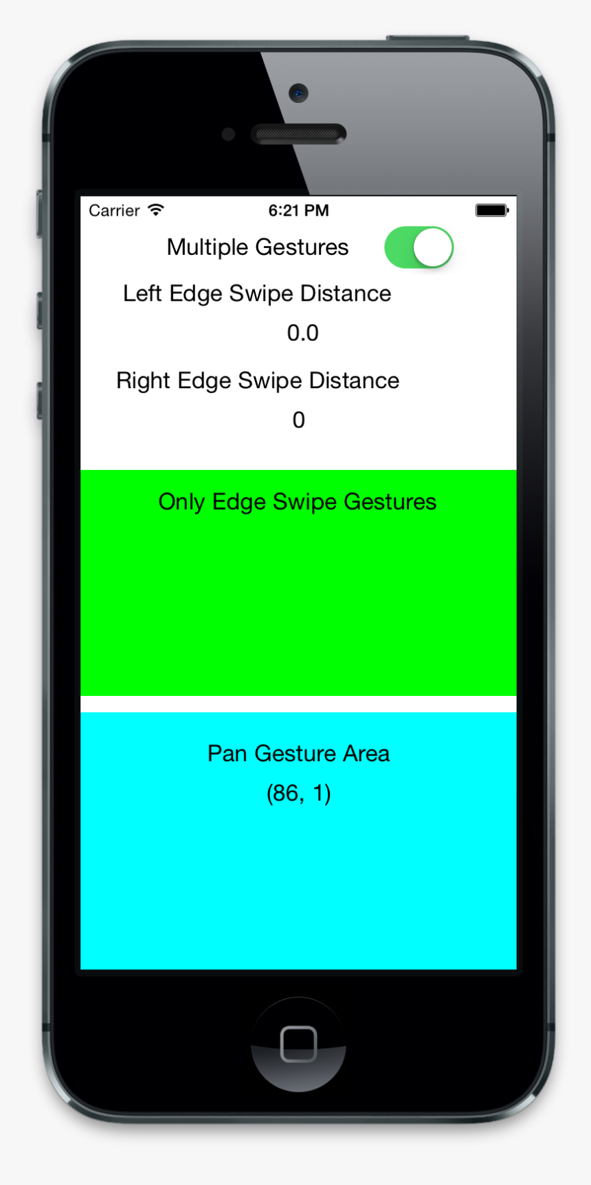 The Demonstrates How To Use The Swipe Gesture On The, HD Png Download, Free Download