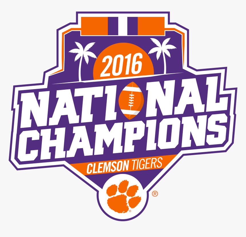 The Story Behind The Championship Logo - Clemson 2016 National Championship, HD Png Download, Free Download