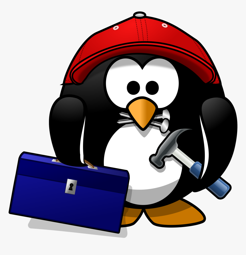 Craftsman Penguin Clip Arts - Builder Penguin, HD Png Download, Free Download