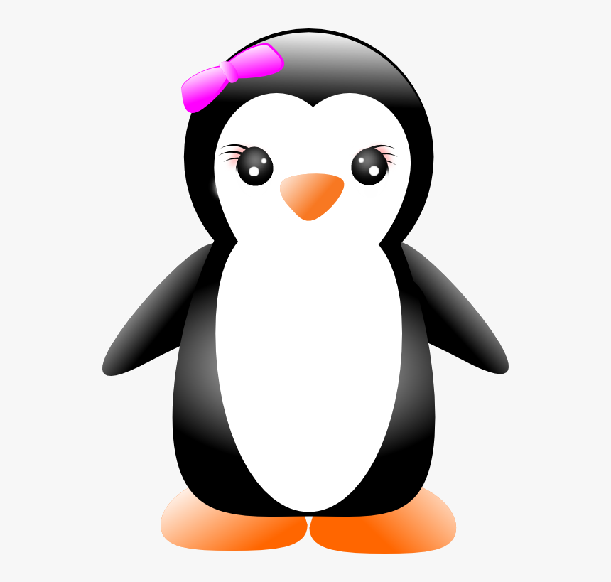 Girl Clipart Penguins - Girl Penguin Clipart, HD Png Download, Free Download