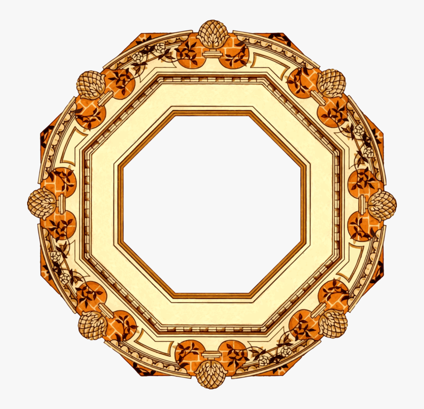 Picture Frame,circle,gold - Circle, HD Png Download, Free Download