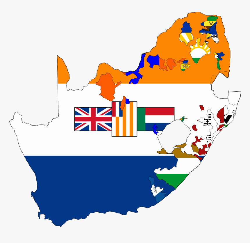 Flag Map Of South Africa 1928-1994 - Old South Africa Flag, HD Png Download, Free Download