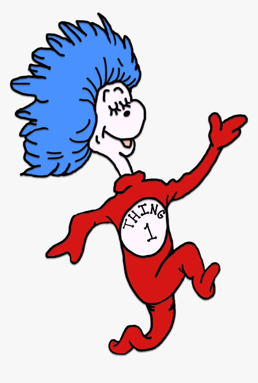 Thing 1 And Thing 2 Png - Thing 1 Dr Seuss, Transparent Png, Free Download