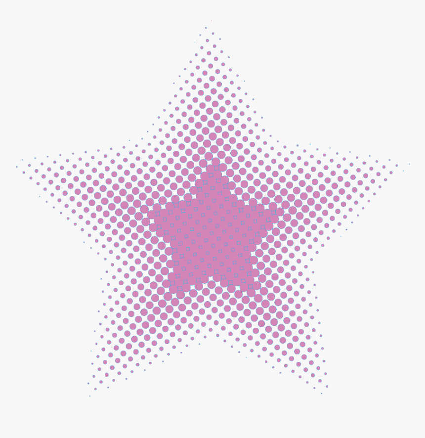 Tapered Star Vectorgraph Pentagrama - Halftone Logo, HD Png Download, Free Download