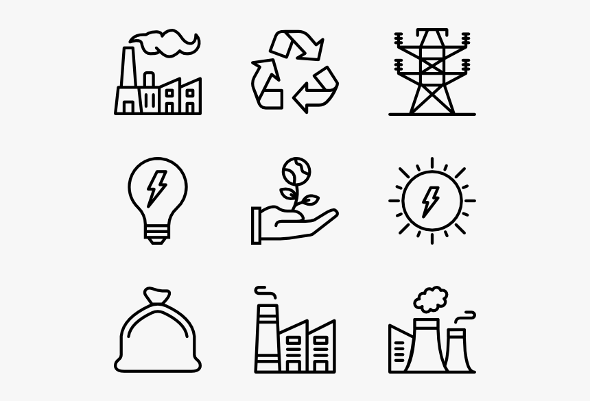 Ecology - Renewable Energy Icons, HD Png Download, Free Download