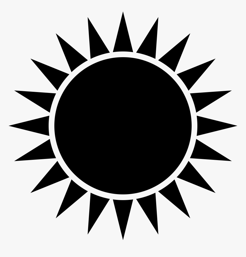 Sunrays Icon Clip Arts Transparent Sun Black Png Png Download