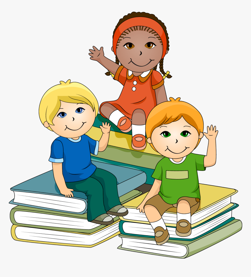 Children Reading Clipart Png - Children Learning Clipart, Transparent Png, Free Download