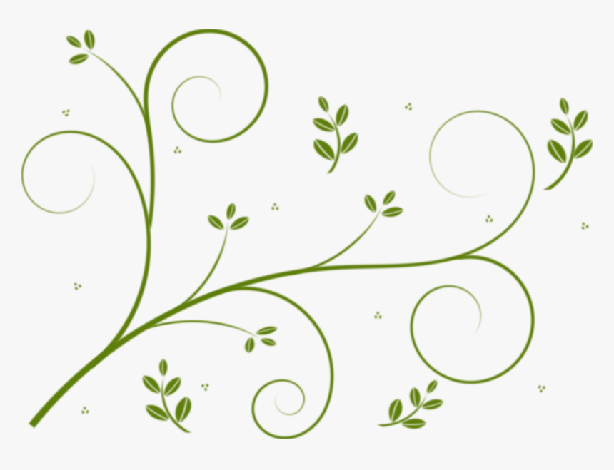 Winding Lines And Leaves Clip Arts - Vines Clip Art Free, HD Png Download, Free Download