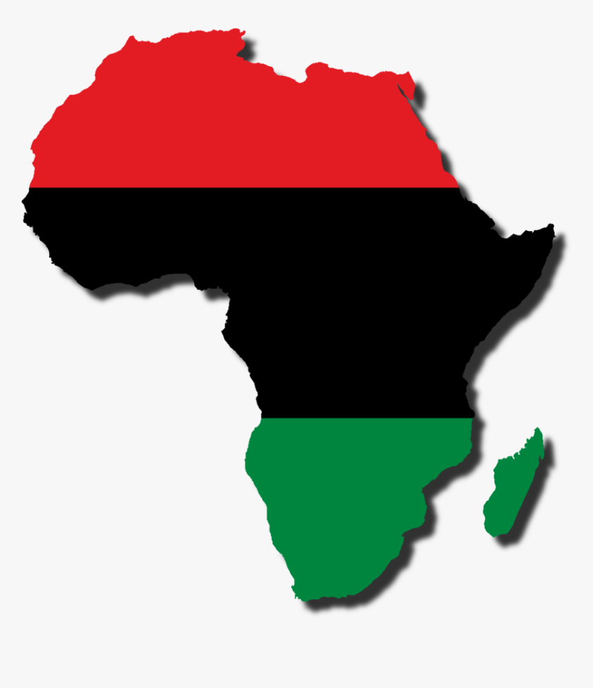 Red Black And Green Africa Map, HD Png Download, Free Download