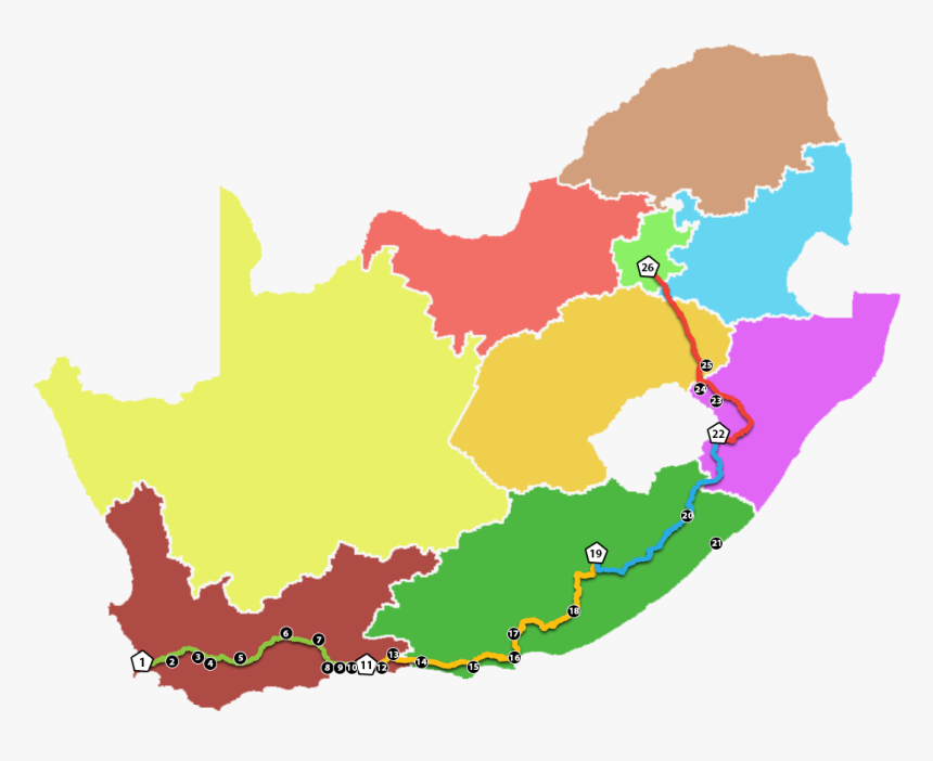 Transparent Travel The World Clipart - South Africa Map Terrain, HD Png Download, Free Download