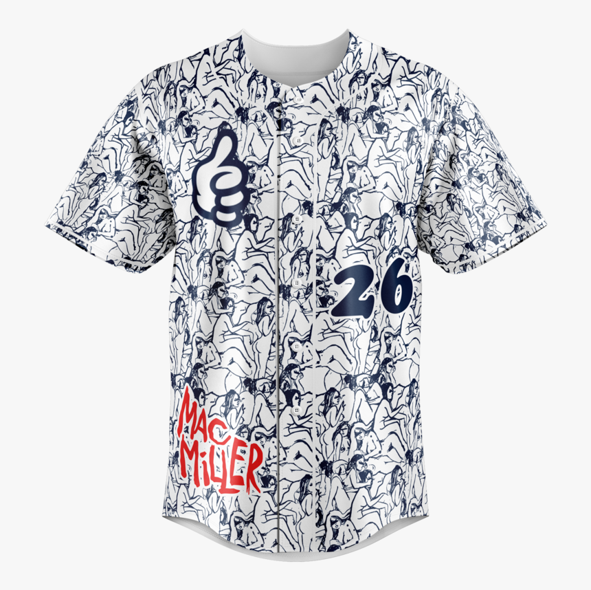 Mac Miller Baseball Jersey 02, HD Png Download - kindpng