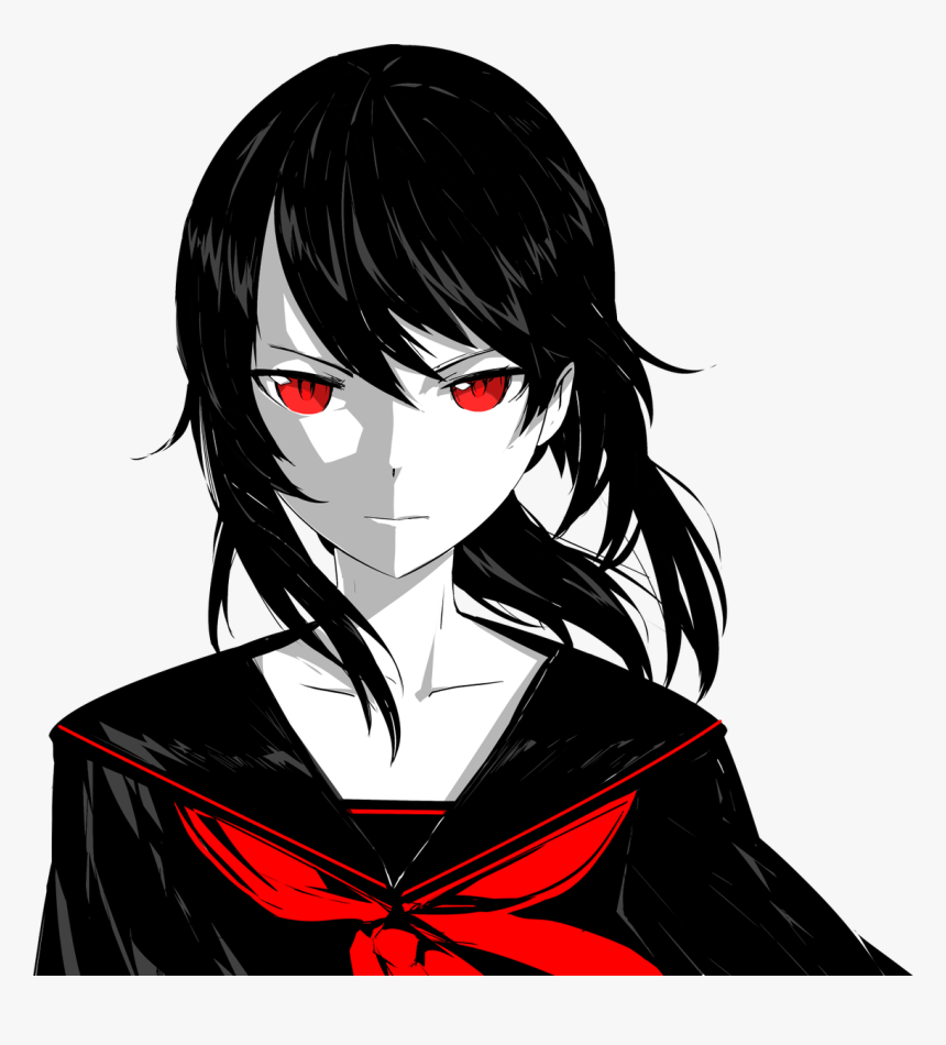 Black And White Yandere, HD Png Download, Free Download