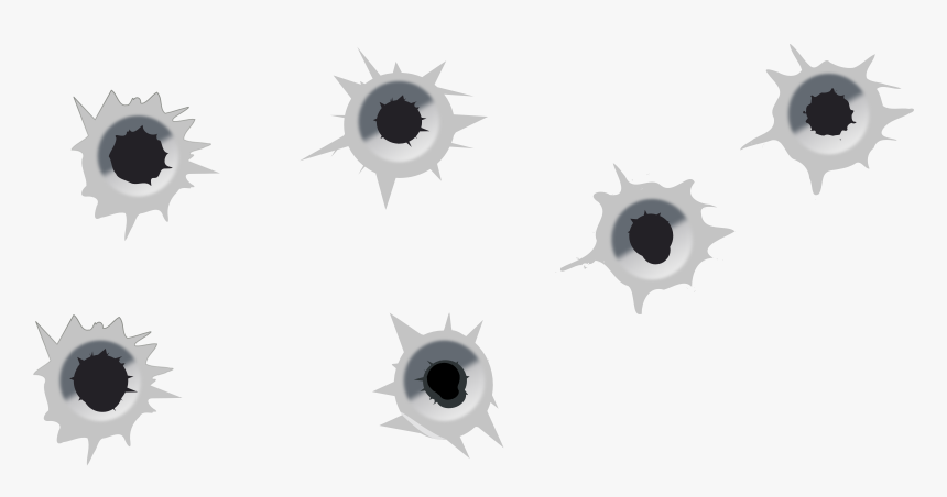 Set Of Bullet Holes - Transparent Background Bullet Holes, HD Png Download, Free Download