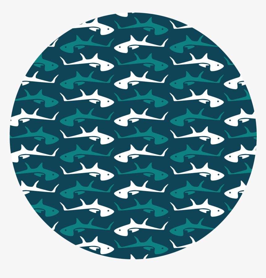 Blue Tuna Pattern - Shark, HD Png Download, Free Download