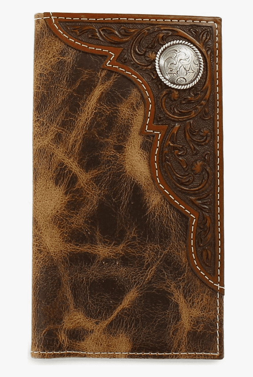 Ariat Distressed Rodeo Wallet With Tooled Overlay, HD Png Download, Free Download