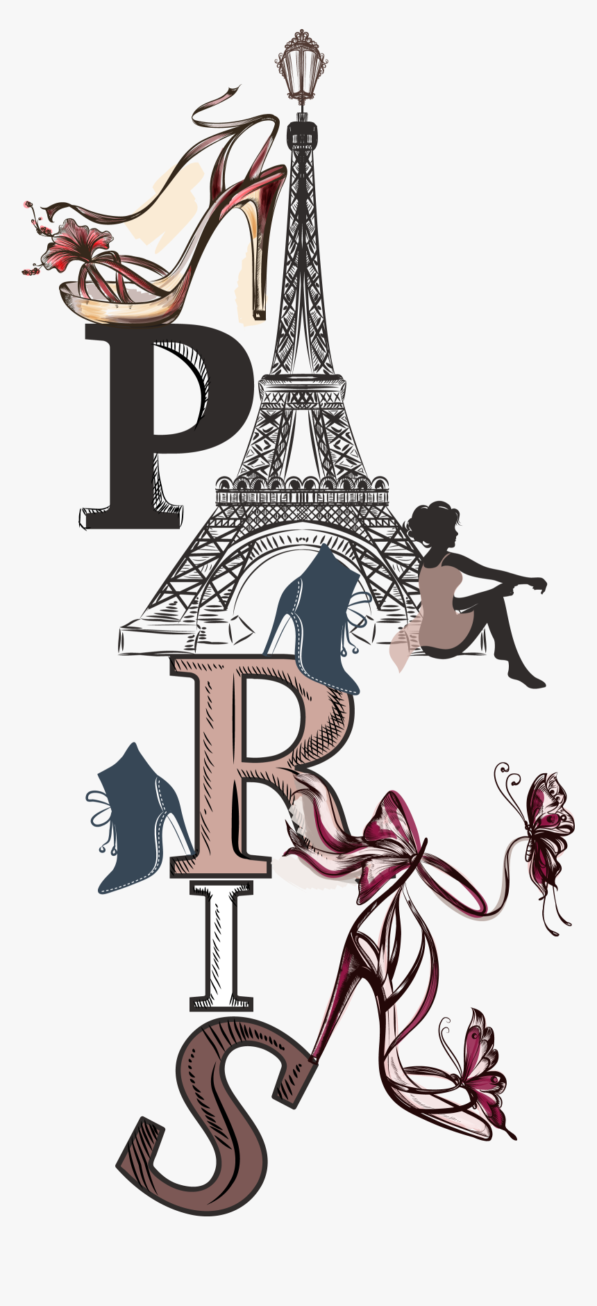 French Clipart Themed Paris, HD Png Download, Free Download