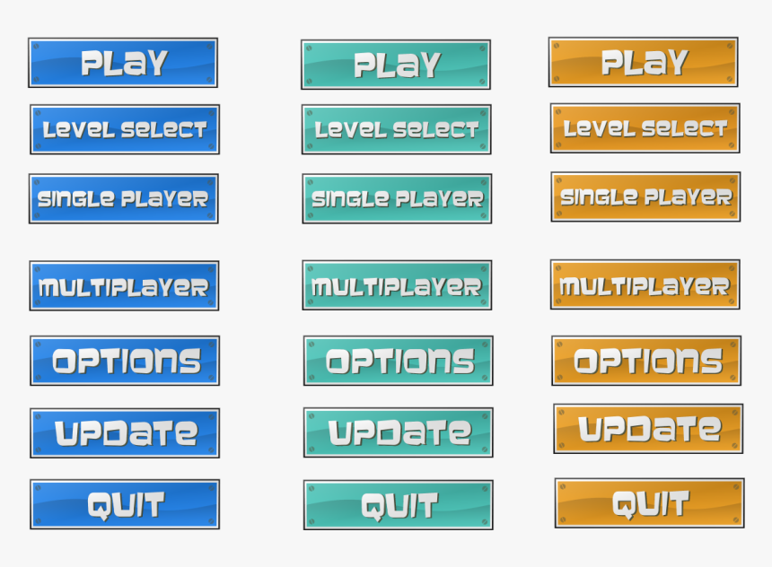 Buttons With Hover For Your Game, HD Png Download, Free Download