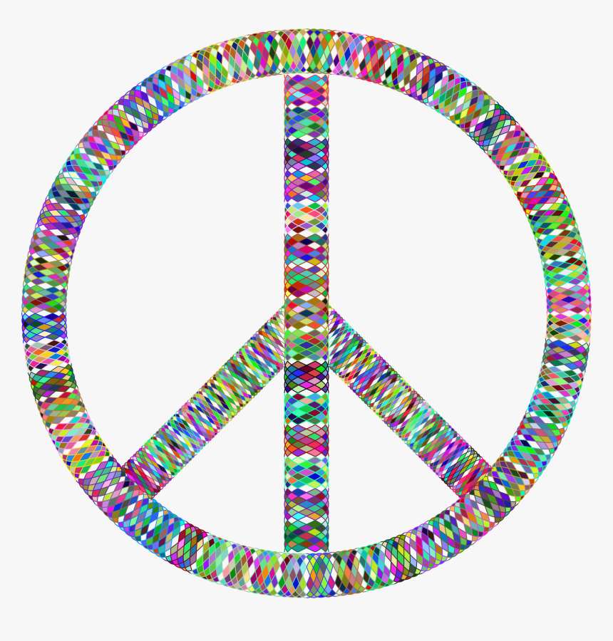 Prismatic Guilloche Peace Sign Clip Arts, HD Png Download, Free Download