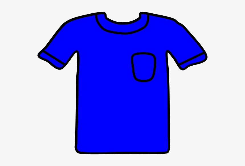 T-shirt, Pocket, Blue, HD Png Download, Free Download