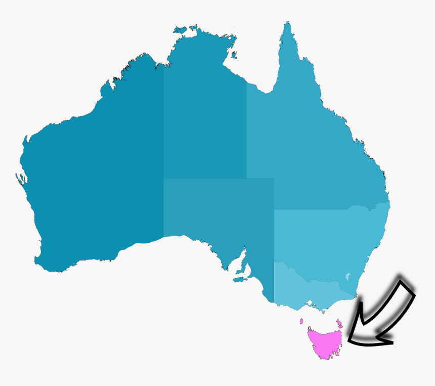 Detailed Tasmania Road Map With Cities And Towns In, HD Png Download, Free Download