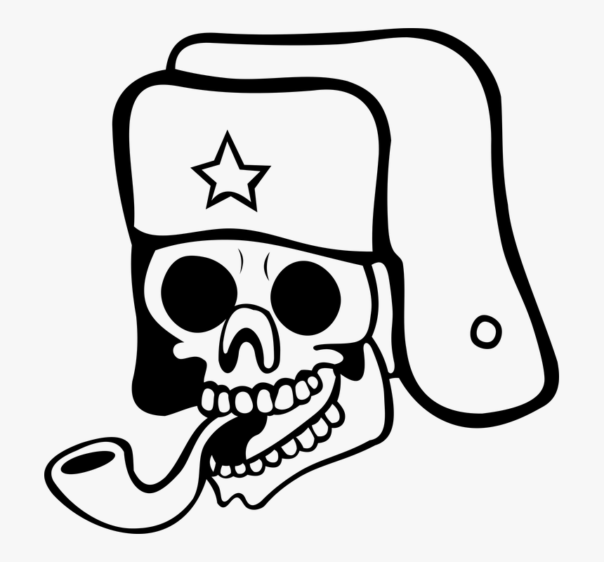 Skull, Tube, The Head Of The, Death, Teeth, Cap, Star, HD Png Download, Free Download