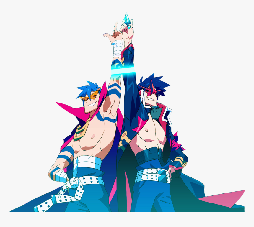 Kamina E Simon Gurren Lagann, Selection, HD Png Download - kindpng.